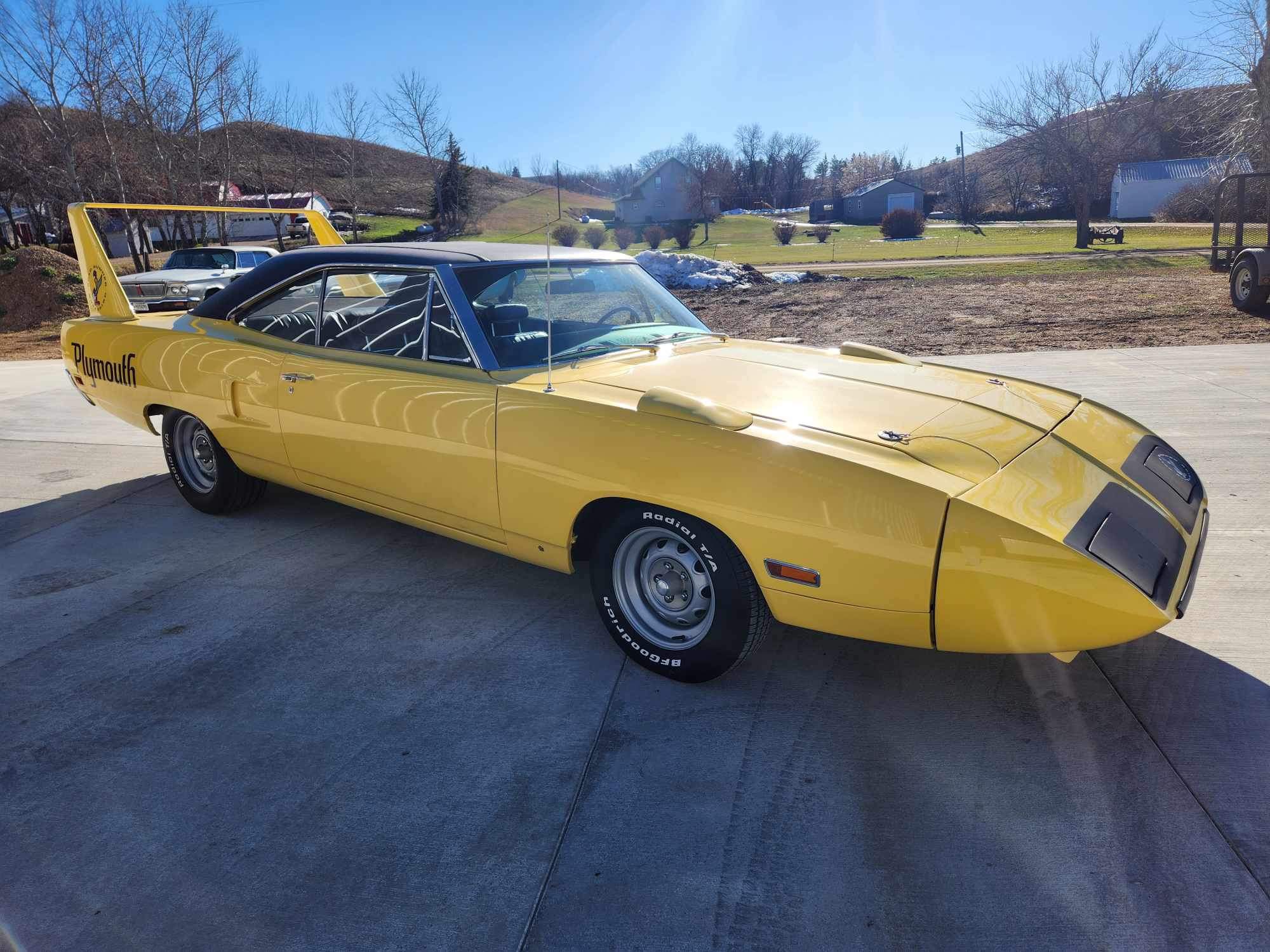 yellow 1970 Superbird