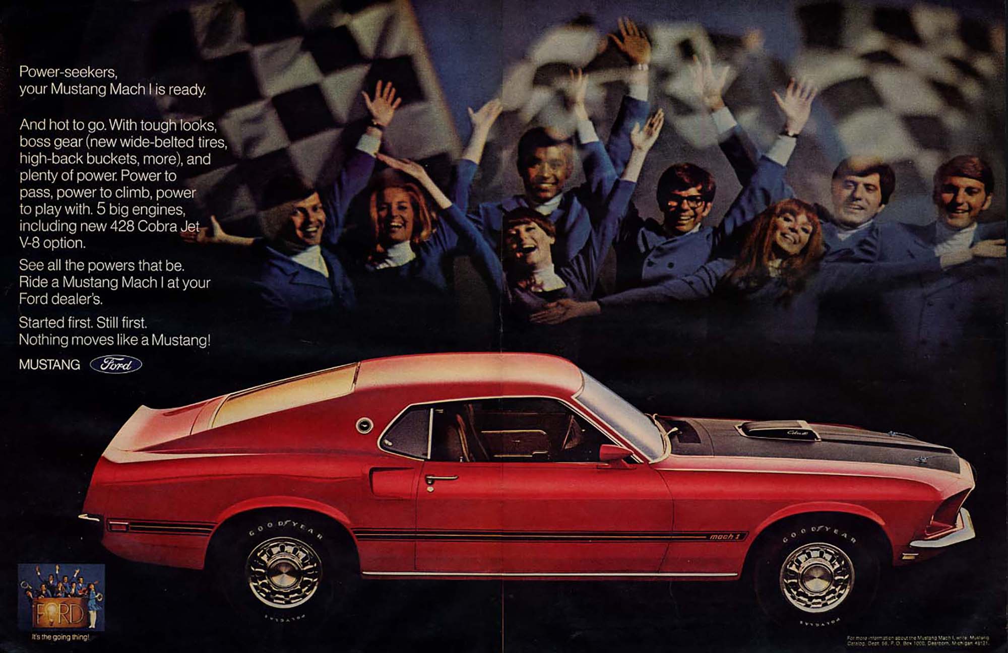 1969 Mach 1 Print Ad CREDIT The Jumping Frog